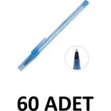 Bic Round Stic 60 Adet 1 mm Tükenmez Kalem - Mavi