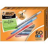 Bic Round Stick Renkli Tükenmez Kalem Seti 60'lı Karışık Kutu İçinde 20 Mavi 20 Siyah 20 Kırmızı