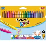 Bic Silinebilir Pastel 24'lü Kutu Renkli Çizim İçin Extra Dayanıklı Pastel Kalemler