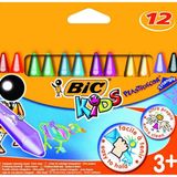 Bic Silinebilir Plastidecor 12 Renk Üçgen Pastel Boya
