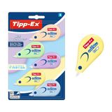 Bic Tıpp-Ex Mini Pocket Mouse Şerit Düz. Pastel 5'li Blister