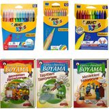 Bic Tropicolors Kuru Boya 12'li + Keçeli Boya 12'li + Mum Boya 12'li