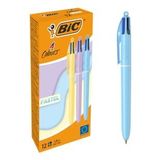 Bic Tukenmez Kalem 4 Colours Pastel 12 Li 517320