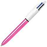 BIC TÜKENMEZ KALEM 4 RENK SHINE 12 Lİ PEMBE GÖVDE 982875