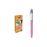 Bic Tukenmez Kalem Shine 4 Renk Pembe Govde 4 Renkli Tukenmez Kalem (12 Li Paket)