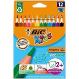 Bic Üçgen Jumbo Kuru Boya Kalemi 12li Kutu