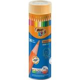 Bic Unisex Çocuk Kids Evolution Kuru Boya Kalemi 36'lı Metal Tüp - 35+1