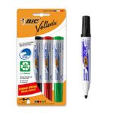 BIC Velleda 1701 Eco Yuvarlak Uçlu Beyaz Tahta Kalemi 4'lü Blister Karışık Renkler