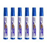 Bic Velleda 1701 Mavi Yuvarlak Uç 6lı Tahta Kalemi