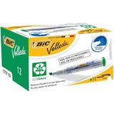 Bic Velleda 1751 Kesik Uç Beyaz Tahta Kalemi Yeşil 12'Li Kutu