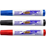Bic Velleda Beyaz Tahta Kalemi Siyah 1 Adet + Mavi 1 Adet + Kırmızı 1 Adet