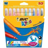 Bic Visa Fırça Uçlu Keçeli 10'lu Boya Kalemi