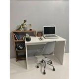 Bicabin Casablanca Raflı Modüler Çalışma Masası -Barok/Beyaz - 90 x 45 cm - Beyaz - Ceviz