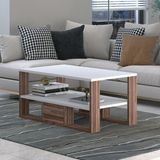 Bicabin Floransa Dekoratif Orta Sehpa -Atlantik Çam/Beyaz - 44 x 95 cm