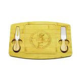 Bıçak Sağ-Sol 19X29cm -1.5Cm Ahşap Bambu Kahvaltı Peynir Sunum Tabak 2Peynir Bıçak=Ahşap Saplı (5433)