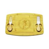 Bıçak Sağ-Sol 19X29CM -1.5cm Ahşap Bambu Kahvaltı Peynir Sunum Tabak 2peynir Bıçak=ahşap Saplı BX40