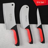 Bıçak Satır Seti 3 Parça Soft Grip Elden Kaymaz