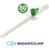 Bıçakçılar Bıçakcılar Branül (İntraket) Yeşil (18G) 80'li Kutu