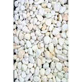 Biçiçek 3 Kg Dekoratif Beyaz Tas 2 Cm Tamburlanmis