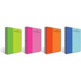 Bicolor Spiralli Defter, A4, 80 Yaprak, 70G Kağıt, Çizgili, Dayanıklı Pp Kapak, Asorti Renkler, Kullanışlı ve Şık Tasarım, Tekli Paket