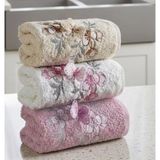 Biçomi 3lü Lüks %100 Pamuklu Mutfak Havlusu Seti 3D Kelebek Aplikeli 30x50 Cm