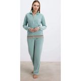 Biçomi Bicomi Kadife Dokulu Uzun Kollu Sweatshirt ve Pantolon Takımı