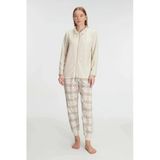 Bicomi Fermuarlı Uzun Kol Sweatshirt Pantolon Takım Viskon Ve Pamuklu Pijama Takımı