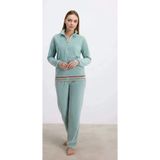 Bicomi Kadife Dokulu Uzun Kollu Sweatshirt Ve Pantolon Takımı