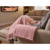 Biçomi Wellsoft Ekstra Yumuşak Tek Kişilik Tv & Dinlenme Battaniyesi (100X175 cm - Pudra) - Pudra Pembe