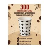 BiCUP 300 Adet Karton Bardak 7 Oz Sızdırmaz Vending Modeli Kahve Çay Meşrubat Bardağı Sıcağa Dayanıklı Karton Bardak