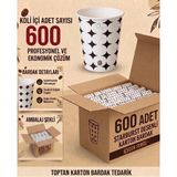 Bicup 600 Adet Kullan At Karton Bardak 7 Oz Sızdırmaz Vending Modeli Kahve Çay Meşrubat Bardağı Sıcağa Dayanıklı Kartonn Bardak