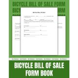 Bicycle Bill of Sale Form Book: 50 Contracts for Safe and Legal Bike Transactions | 8.5 x 11 inches.