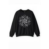 Bicycle Circle Kaleidoscope Mountain Bisiklet Baskılı Sweatshirt
