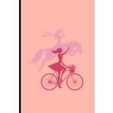 Bicycle Composition Notebook: Pretty Bicycle Blank Lined Journal, Notebook gift for bicycle enthusiast women and girls