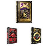 Bicycle Elton John Oyun Kartları & AC DC Oyun kartları & Guns Roses Oyun kartları