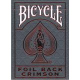 Bicycle® Foil Back Crimson Oyun İskambil Kartı