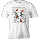 Bicycle Fundamentals Beyaz Erkek Tshirt - XL