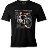 Bicycle Fundamentals Siyah Erkek Tshirt