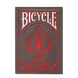 Bicycle Metalluxe Foil Back Crimson (Red) Kırmızı Kart Premium iskambil Oyun Kağıdı Kartları Destesi