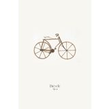 ‘Bicycle’ Paperback 6x9 Matte Journal, 150 Lined White Pages: Artwork by Marjorie Lee