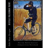 Bicycle Policeman Print: Narrow Ruled Journal Composition Notebook