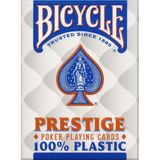 Bicycle® Prestige Rider Back 100% Plastik Jumbo Endeks Oyun Kartları, Mavi