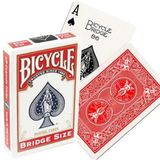 Bicycle Rider Back Bridge Size Red Kırmızı Briç Oyun Kağıdı iskambil Kartları Destesi