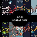 Bicycle Scrapbook Paper, Bike Junk Journal Paper, Cycle Decorative Paper, DIY Projects, Origami Paper, Collage Sheets, Decoupage Paper, 10 Designs, Double Sided