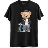 Bicycle Tedy Bear Siyah Tshirt - M