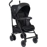 Biddy Pitty Picco Alüminyum Baston Bebek Arabası - Jet Black, 20 kg Taşıma Kapasitesi, Tek Elle Katlanabilir