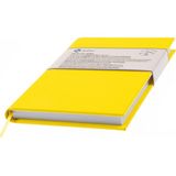 BİDEFTER Çizgili Defter - %100 El Yapımı, El Dikişi (İplik Dikiş) Özel Tasarım – 1 Sınıf Viskon Kumaş ile ciltlenmiştir. “Benzersiz Ürün” A/5 Limon Sarı - 14 x 20 cm