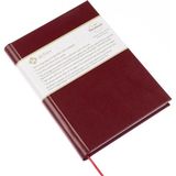 BİDEFTER Çizgisiz Defter - %100 El Yapımı, El Dikişi (İplik Dikiş) Özel Tasarım – Termo Deri Ciltli, “Benzersiz Ürün” A/5 Bordo - 14 x 20 cm - Kahve