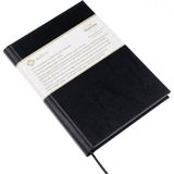BİDEFTER Eskiz Defteri - %100 El Yapımı, El Dikişi (Iplik Dikiş) Termo Deri Ciltleme, Çizgisiz Ciltli Defter A/5 Siyah