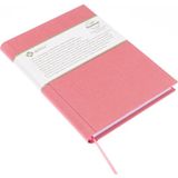 BİDEFTER Eskiz Defteri - %100 El Yapımı, El Dikişi (Iplik Dikiş) Vinston Kumaş Ciltleme, Çizgisiz Ciltli Defter A/5 Gül Kurusu
